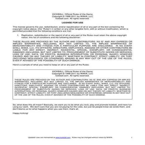 kickball presentation