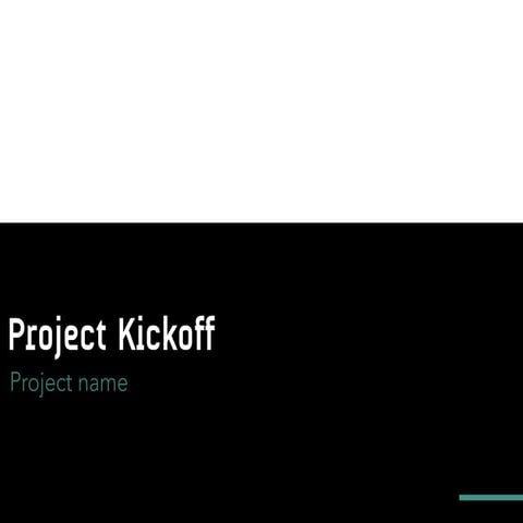 Project kickoff - template