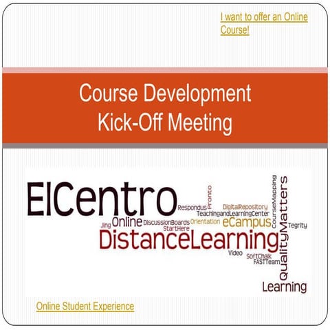 Kick off meeting_course_dev_sp2014