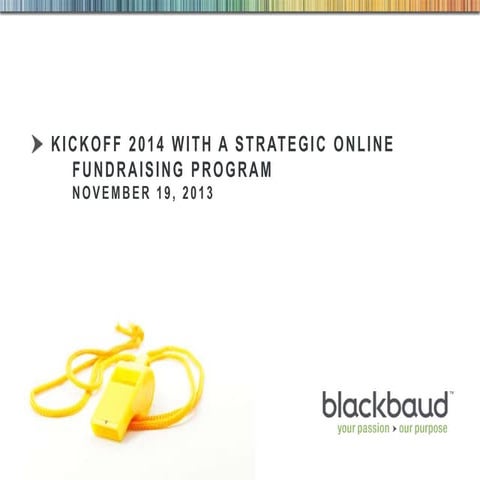 Kickoff 2014 with a strategic online program
