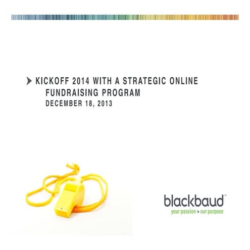 Kickoff 2014 with a strategic online program