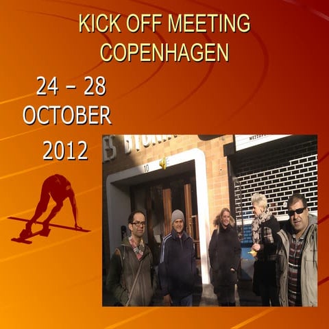 Kick off meeting copenhagen
