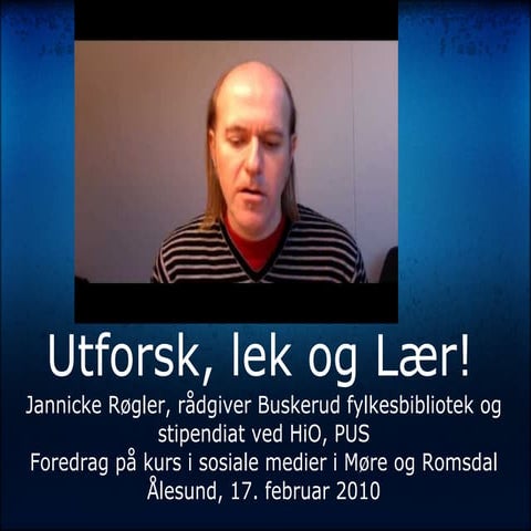 Foredrag om sosiale medier