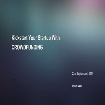 Kickstart your startup with crowdfunding   wg 230914