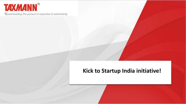 Kick to startup india initiative