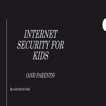 Cyber Security for 5th and 6th Graders | PPTX