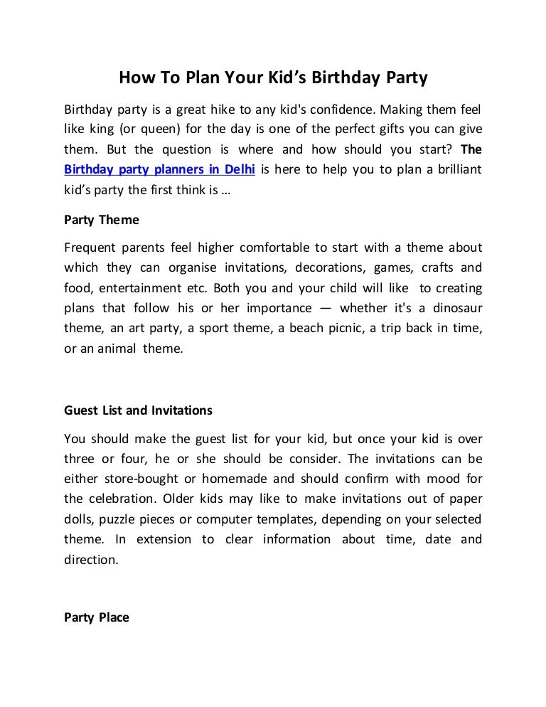 How To Plan Your Kid s Birthday Party how-to-plan-your-kid-s-birthday-party