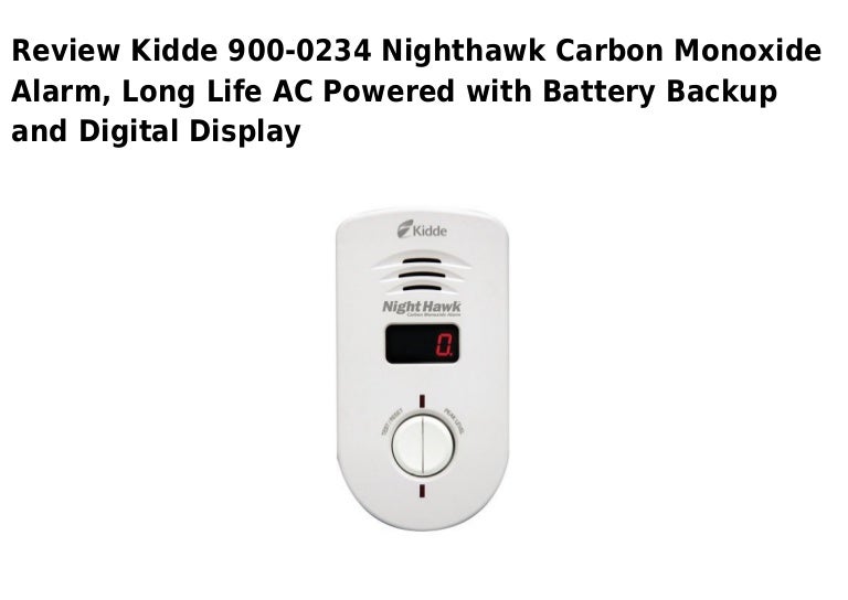 Kidde 900 0234 nighthawk carbon monoxide alarm long life ac powered w…