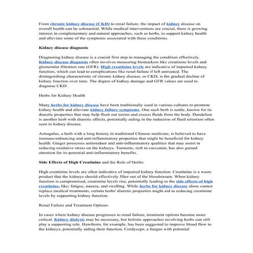 Examining the Diverse Causes of Chronic Kidney Disease | PDF