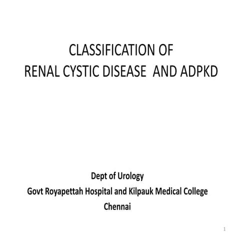RENAL CYSTIC DISEASE