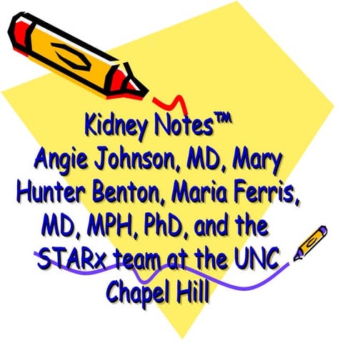Kidney-NotesTM free power point presentation .ppt