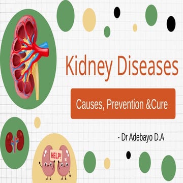 Kidney diseases: Causes , Prevention and care