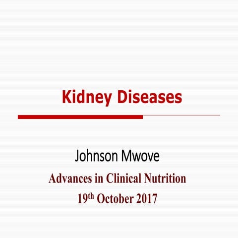 Kidney Diseases - Clinical Nutrition Therapy