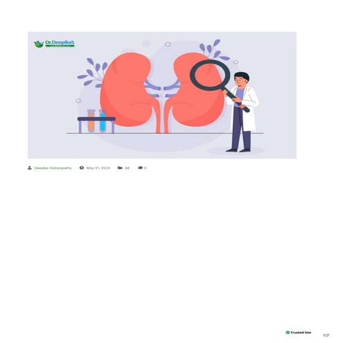 Image showcasing Effective Kidney Stone Treatment in Homeopathy | Dr. Deepika’s ...