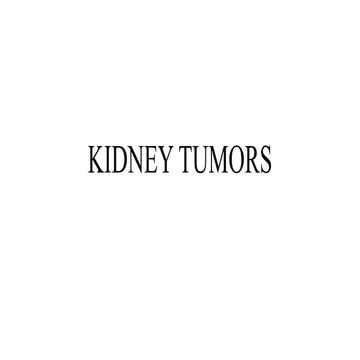 kidney tumors.pptx