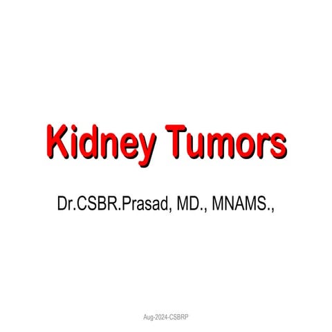KidneyTumors for II year MBBS students.ppt