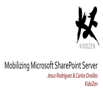 Mobilizing Microsoft Sharepoint Server