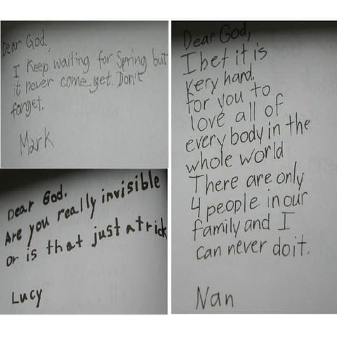 God -Kids observation prayers wants