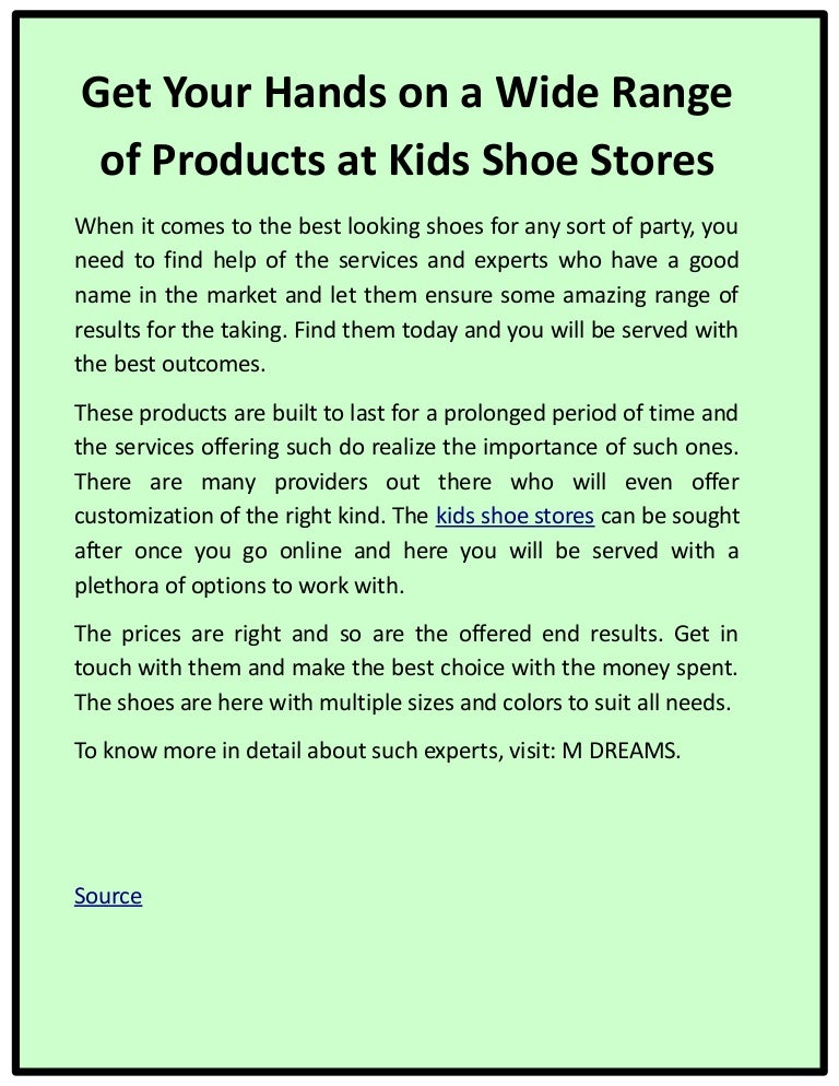 good stores for shoes