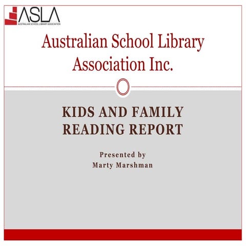 Kids and family reading report