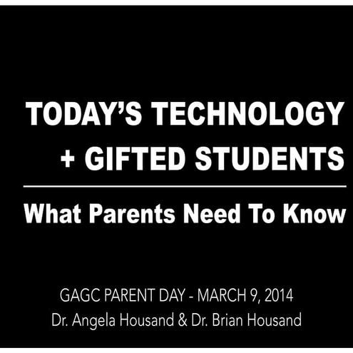 Raising Gifted Kids in a Digital Age