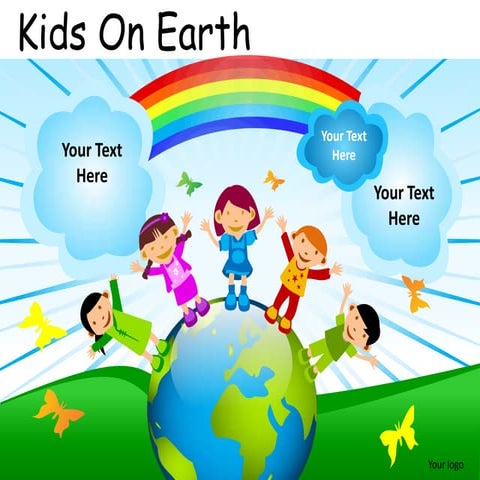 Kids on earth powerpoint presentation templates