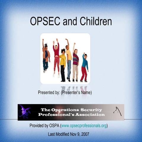 OPSEC for Kids