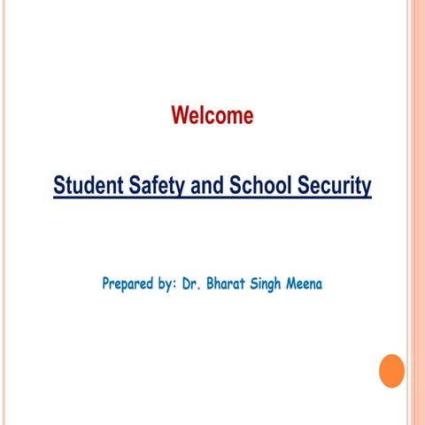 Student Safety and School Security | PPTX