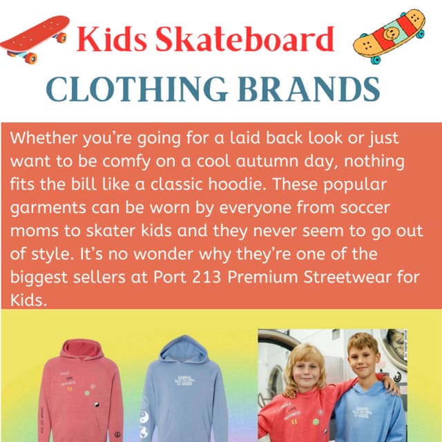 Kids Skateboard Clothing Brands at Port 213 PDF