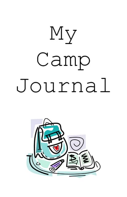 camp journal template Writing – happy trails wild tales.