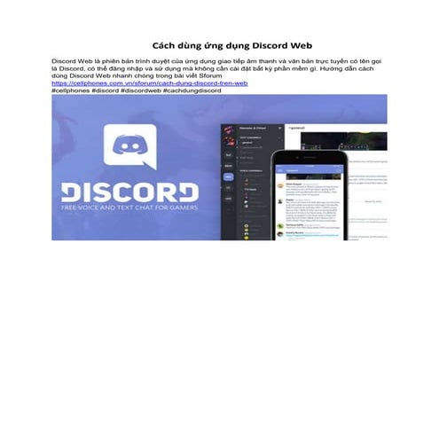 Hướng dẫn cách dùng ứng dụng Discord Web | DOCX
