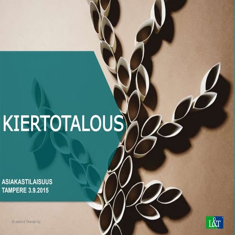 Lassila & Tikanoja -asiakastilaisuus: Kiertotalous 3.9.2015 Jorma Mikkonen