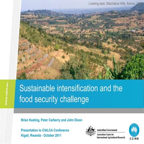 Keating - Sustainable intensification and the food security challenge 