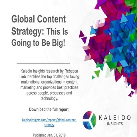 Global Content Strategy: This Is Going to Be Big!