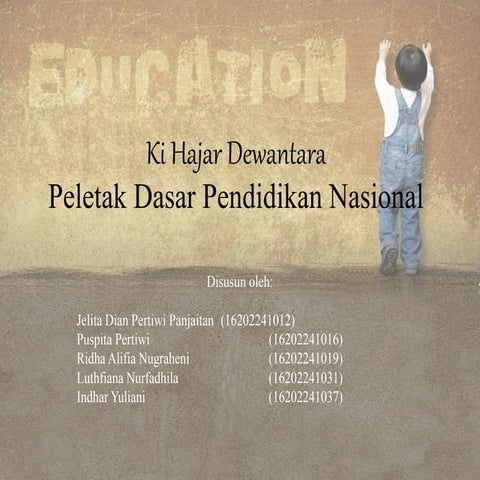 Ki hajar dewantara peletak dasar pendidikan nasional