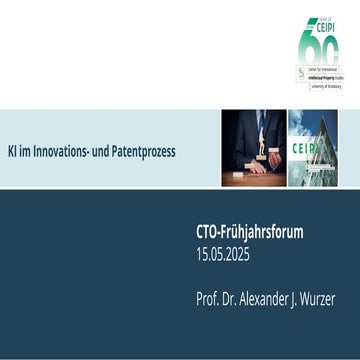 KI im Innovations- und Patentprozess: CTO-Frühjahrsforum 2025