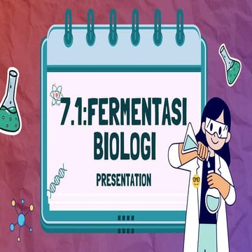 Fermentation - Biology form 4 - chapter 7 | PDF