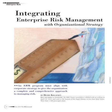 Integrating Enterprise Risk Management (ERM) with Organizational Strategy