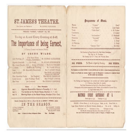 The Importance of Being Earnest - Killeen