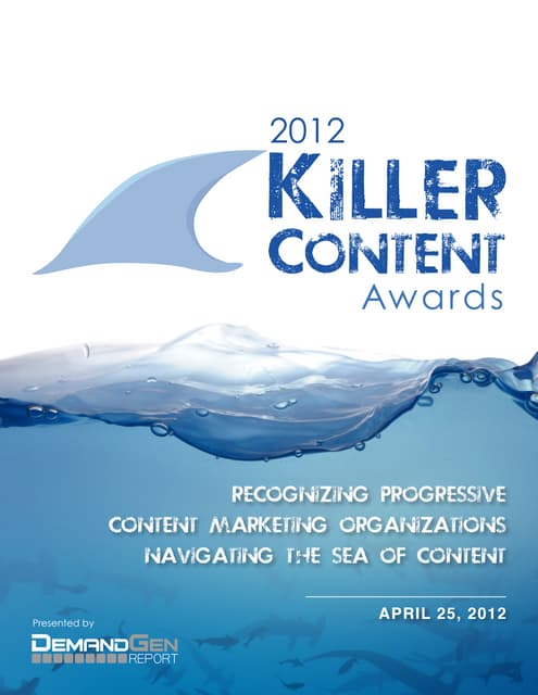 2012 Killer Content Awards