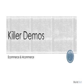 ECommerce and MCommerce Development