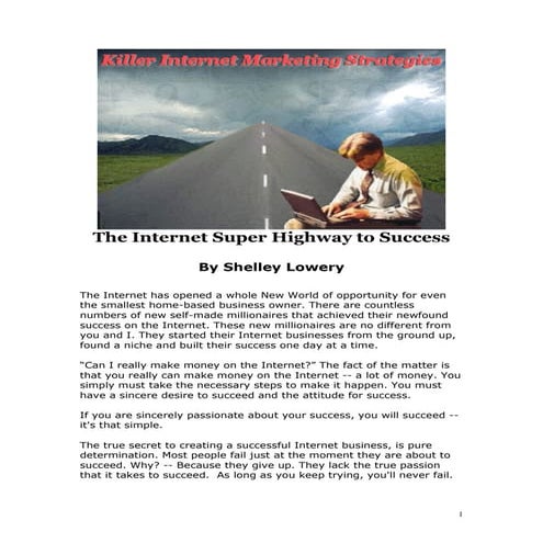 Killer internet marketing strategies