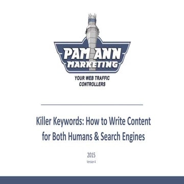 Killer Keywords - How to Write for Both Humans & Search Engines