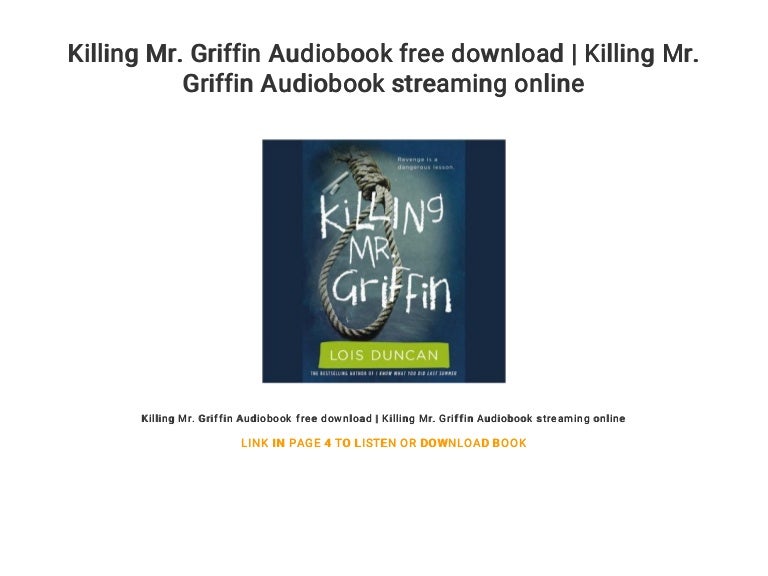 killing mr griffin book
