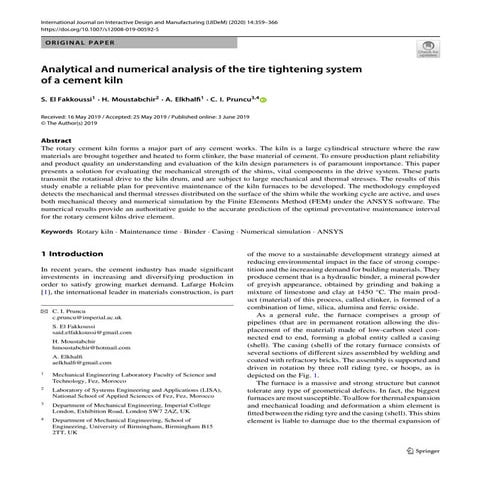 Kiln tire tightening 