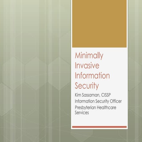 iHT² Health IT Summit Fort Lauderdale 2013 – Kim Sassaman, Chief Information ...