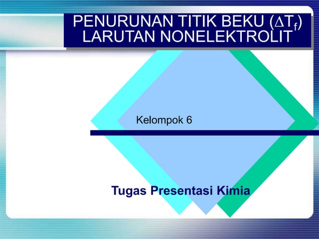 Penurunan Titik Beku