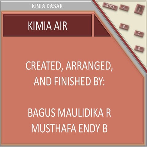 Kimia air