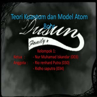 Teori Kuantum dan Model Atom Bohr