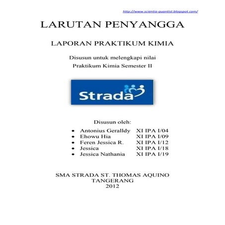 Laporan Praktikum Kimia_Larutan Penyangga